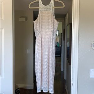 NSR White lace dress - below knee (S)